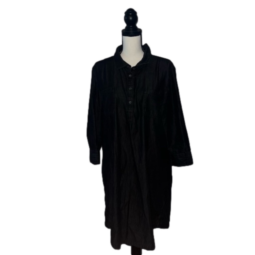 Karen scott- Black button up dress